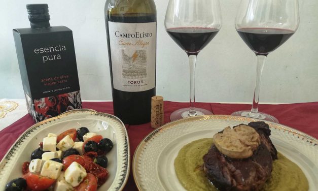 Solomillo con foie en salsa verde